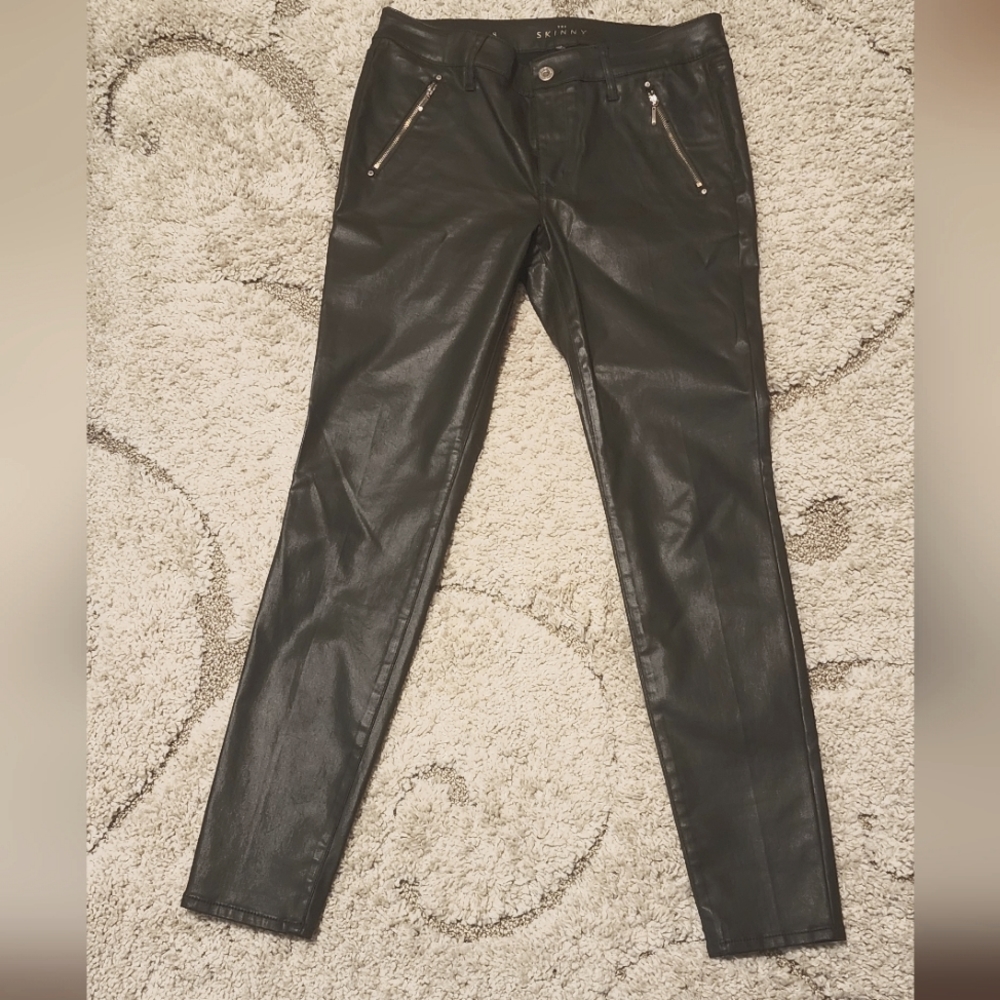 WHBM coated skinny jeans, sz 8